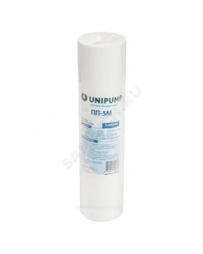 Картридж механический полипропилен ПП-5 М 5 мкм Slim Line 10 Unipump 97696