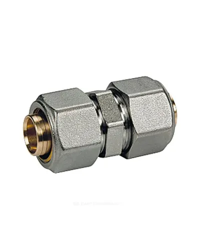 Муфта для МП/PE-X труб латунь обжим Дн 16 R560AM Giacomini R560MX048