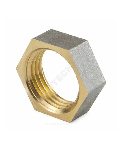 Контргайка латунь никель Ду 15 (1/2) ВР 9020 ГОСТ 32585-2013 Aquasfera 9020-01