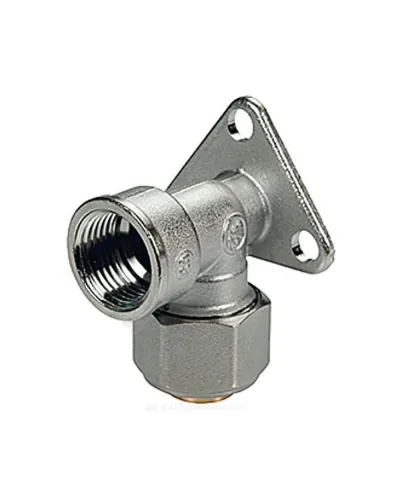 Водорозетка для МП/PE-X труб латунь хром обжим Дн 20х1/2 ВР R572AM Giacomini R572MX057